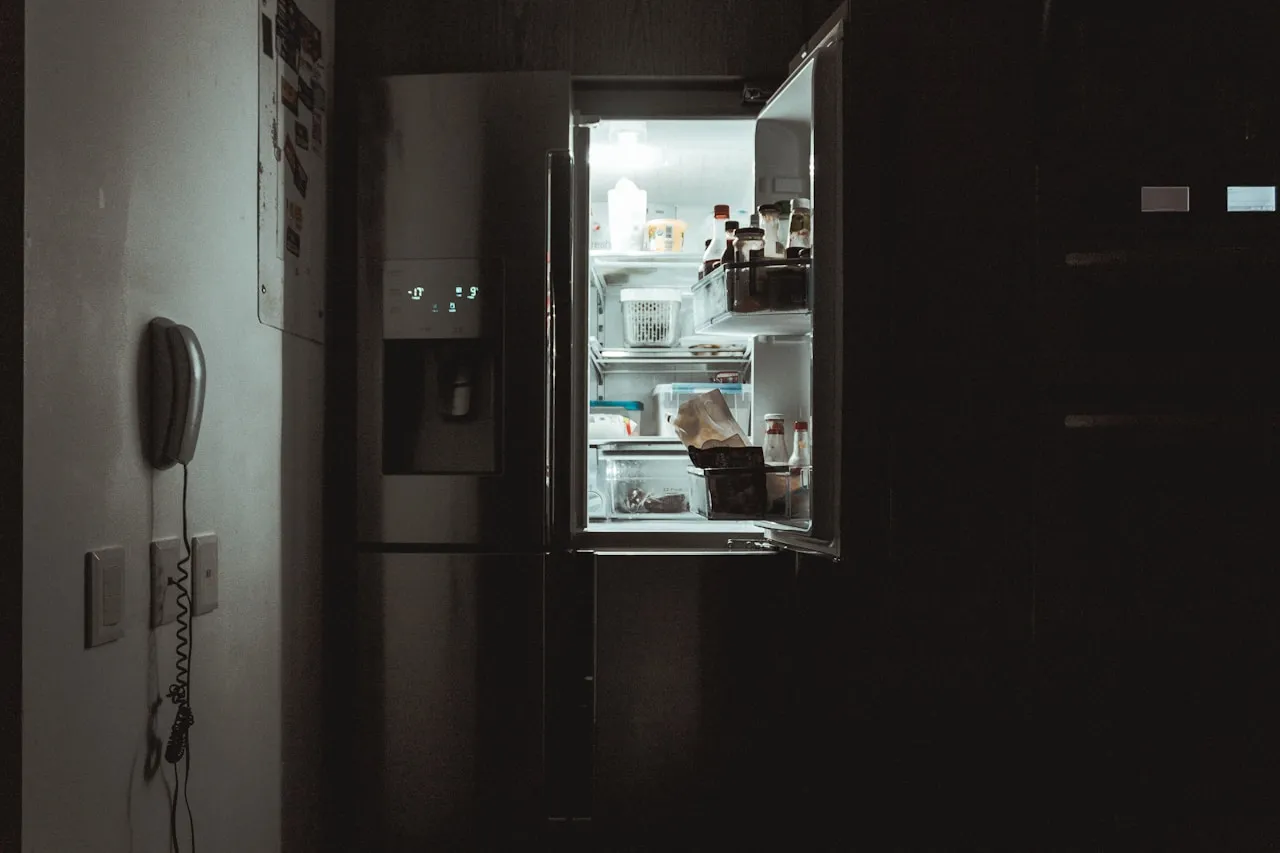Stainless-steel Sub-Zero built-in refrigerator in a Bay Area kitchen.